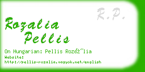 rozalia pellis business card